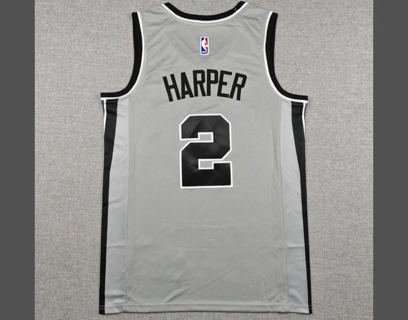 SAN ANTONIO SPURS DYLAN HARPER GRAY JERSEY