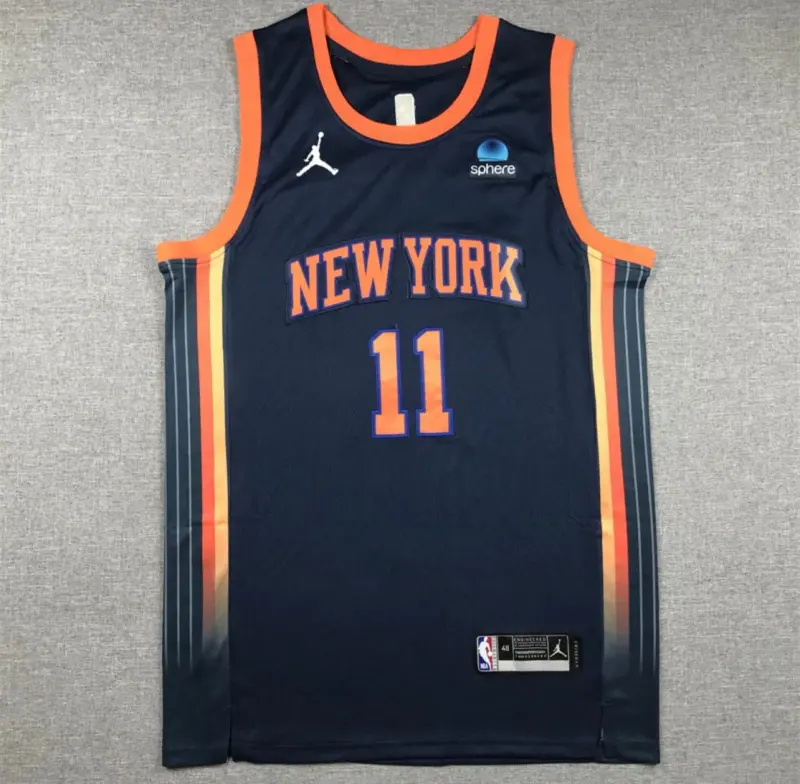 Jalen Brunson Black New York Knicks Jersey