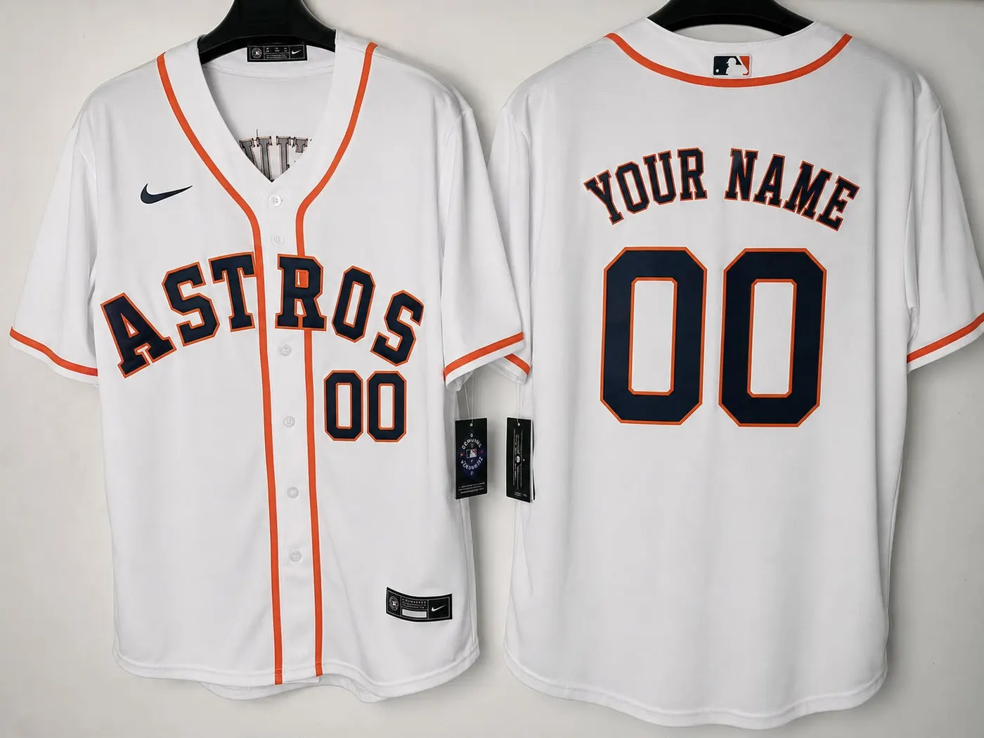 HOUSTON ASTROS CUSTOM WHITE JERSEY