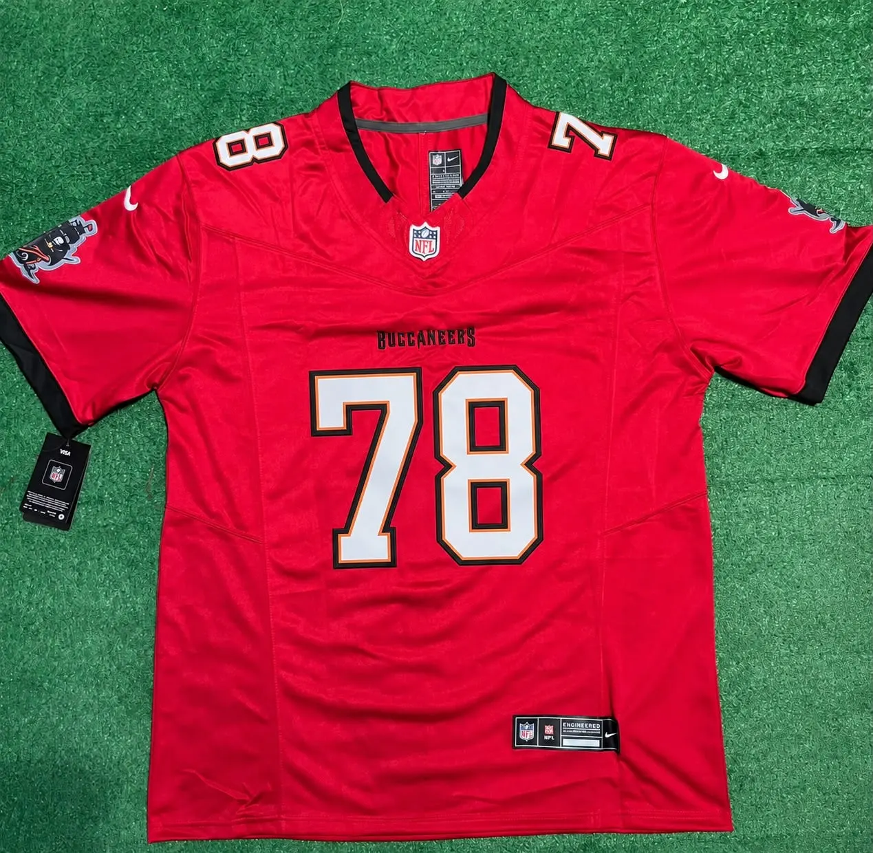 TAMPA BAY BUCCANEERS TRISTIAN WIRFS RED JERSEY