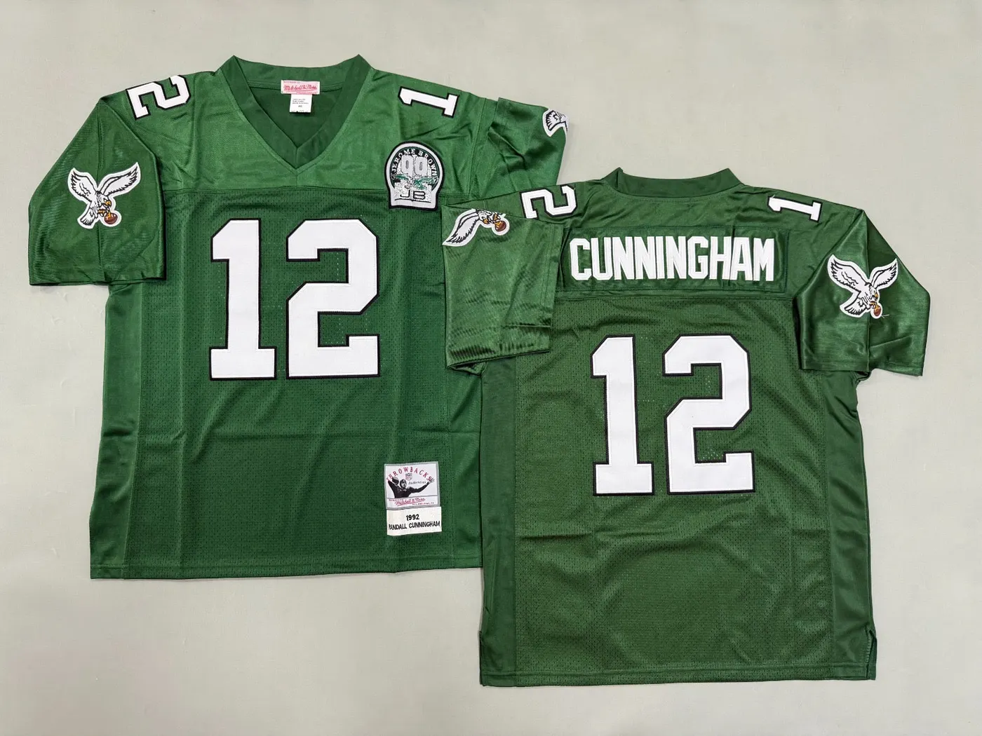 PHILADELPHIA EAGLES RANDAL CUNNINGHAM VINTAGE GREEN JERSEY