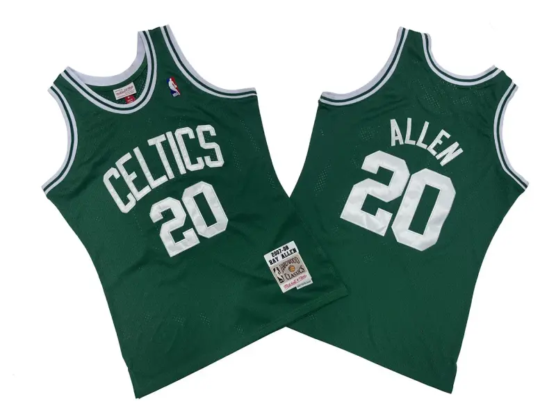 BOSTON CELTICS RAY ALLEN GREEN VINTAGE JERSEY