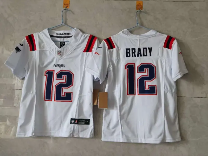 New England Patriots Tom Brady White Jersey