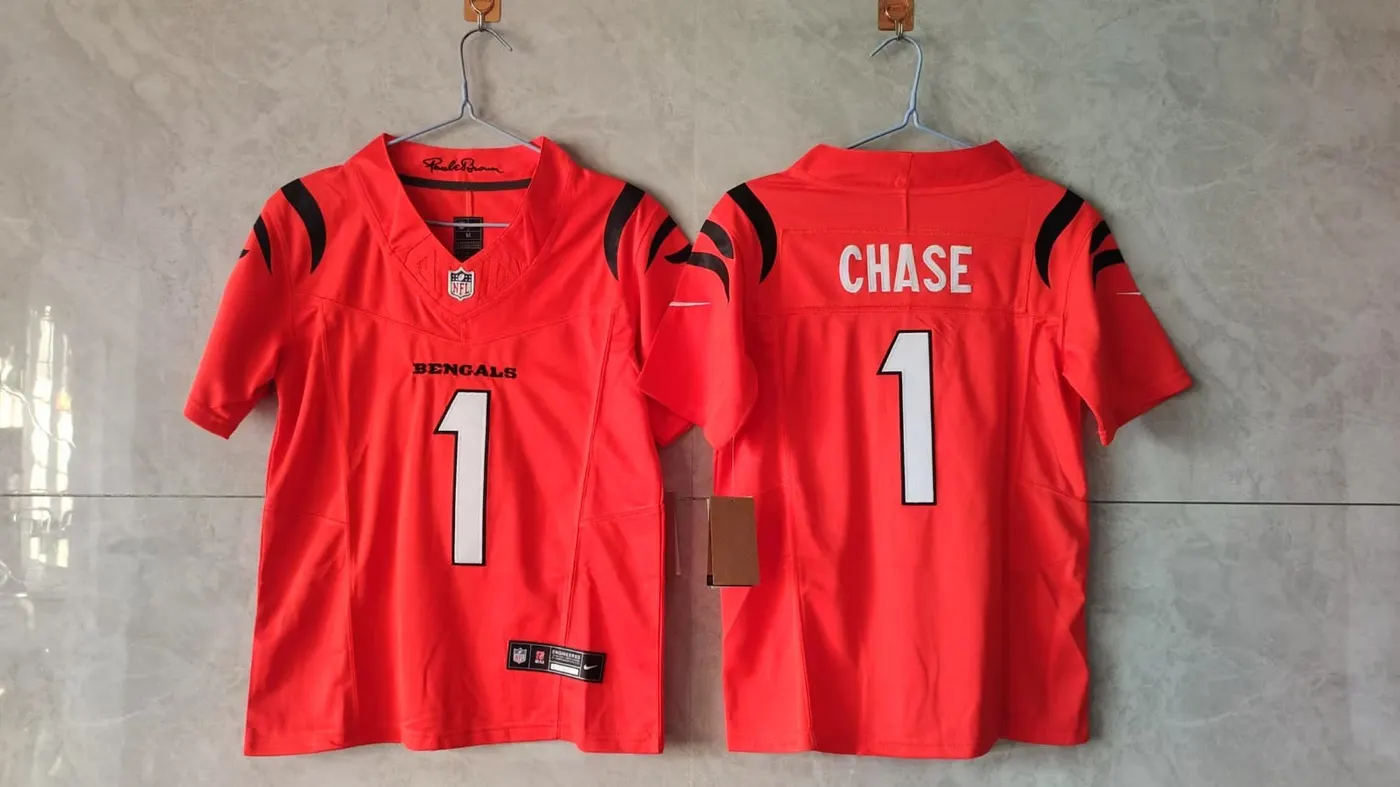 Cincinnati Bengals Jamar Chase Orange Jersey