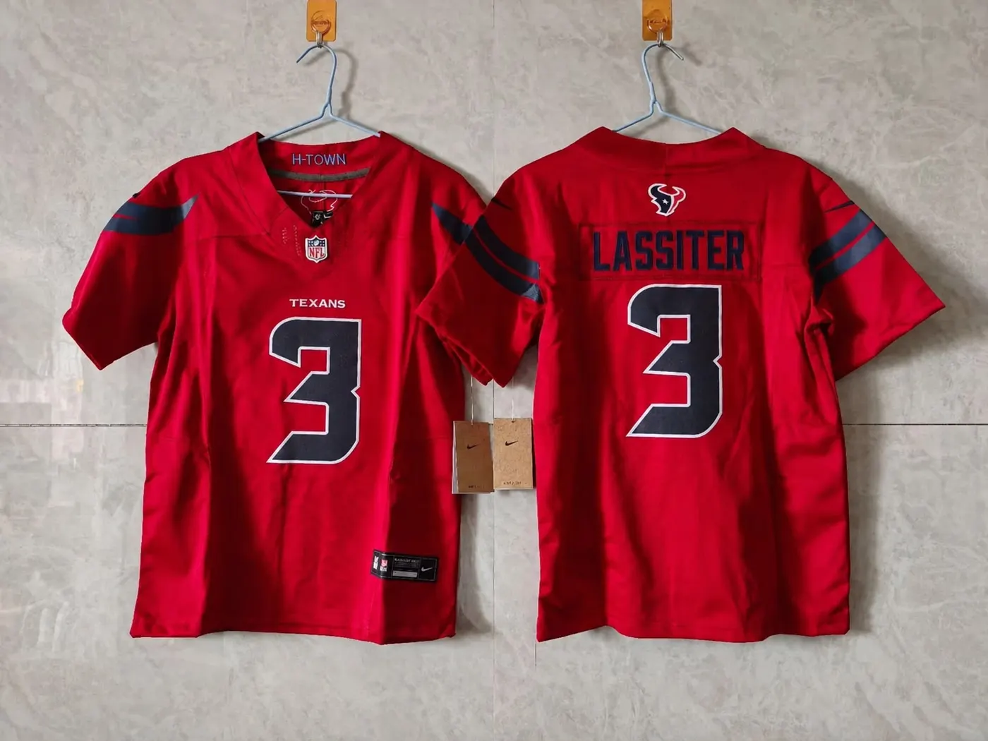 HOUSTON TEXANS KAMARI LASSITER BATTLE RED JERSEY