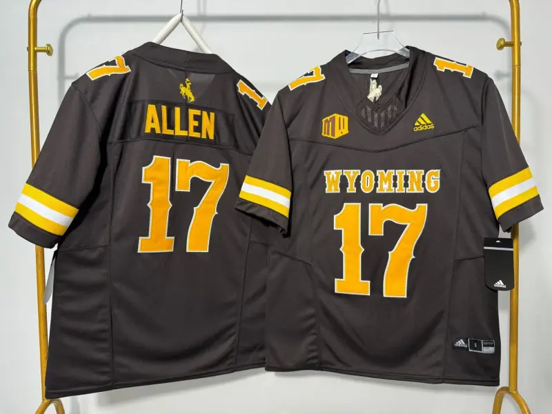 WYOMING COWBOYS JOSH ALLEN BROWN JERSEY