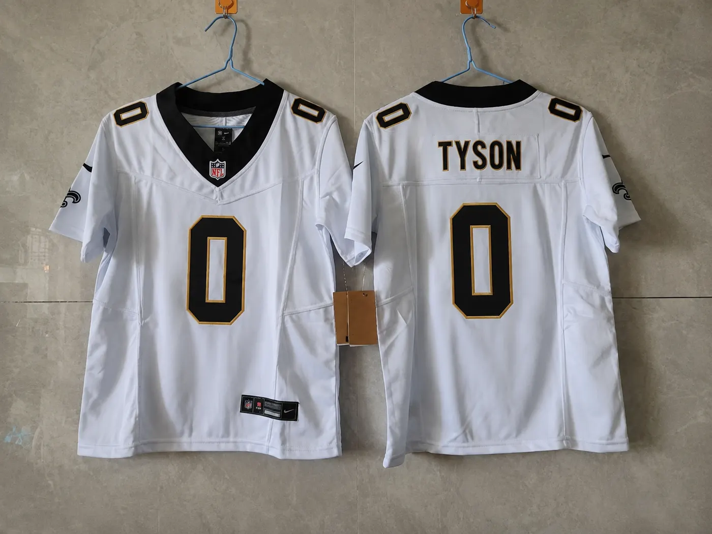 NEW ORLEANS SAINTS JORDYN TYSON WHITE JERSEY
