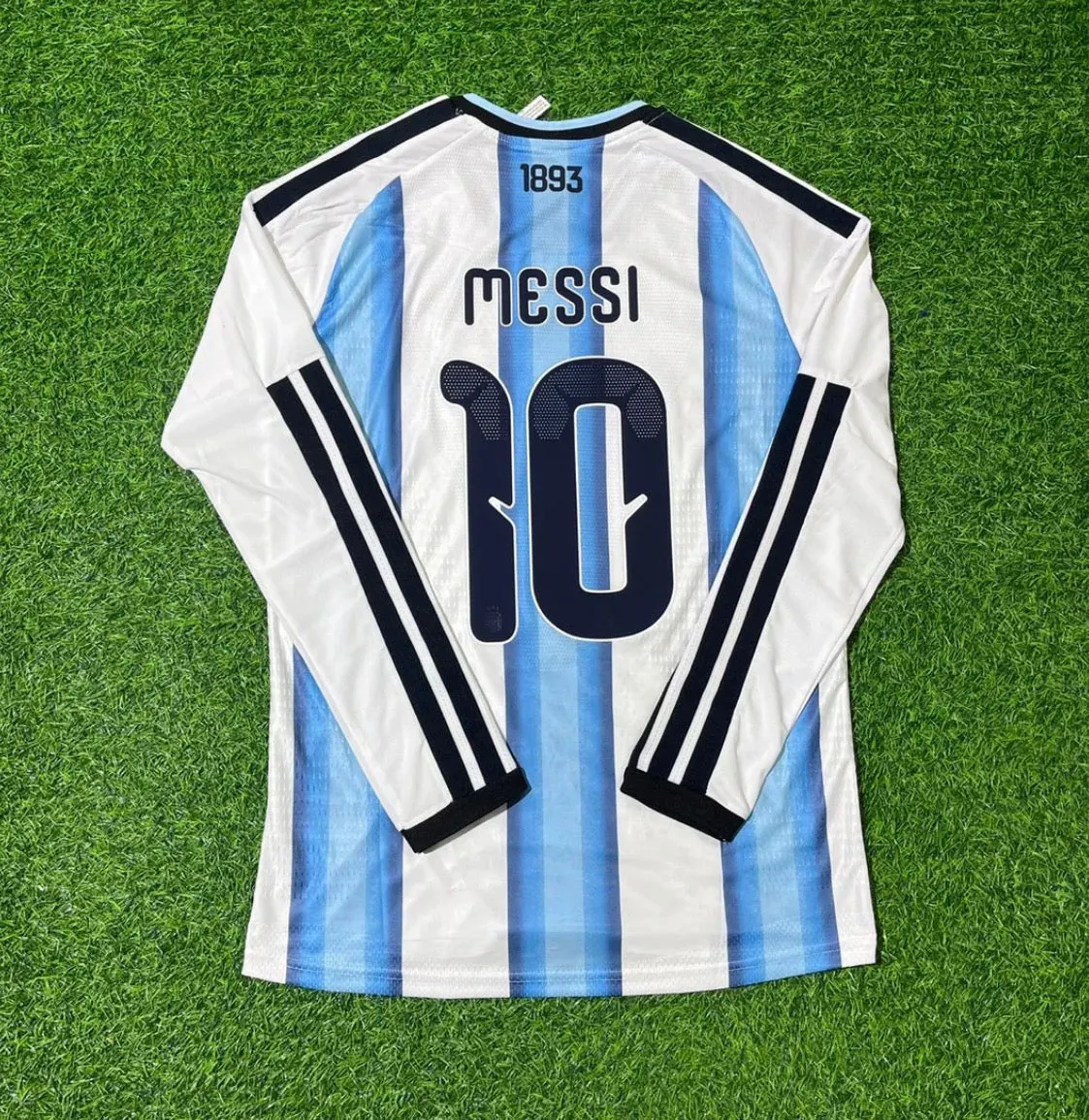 2026 World Cup Lionel Messi Team Argentina White And Blue Jersey