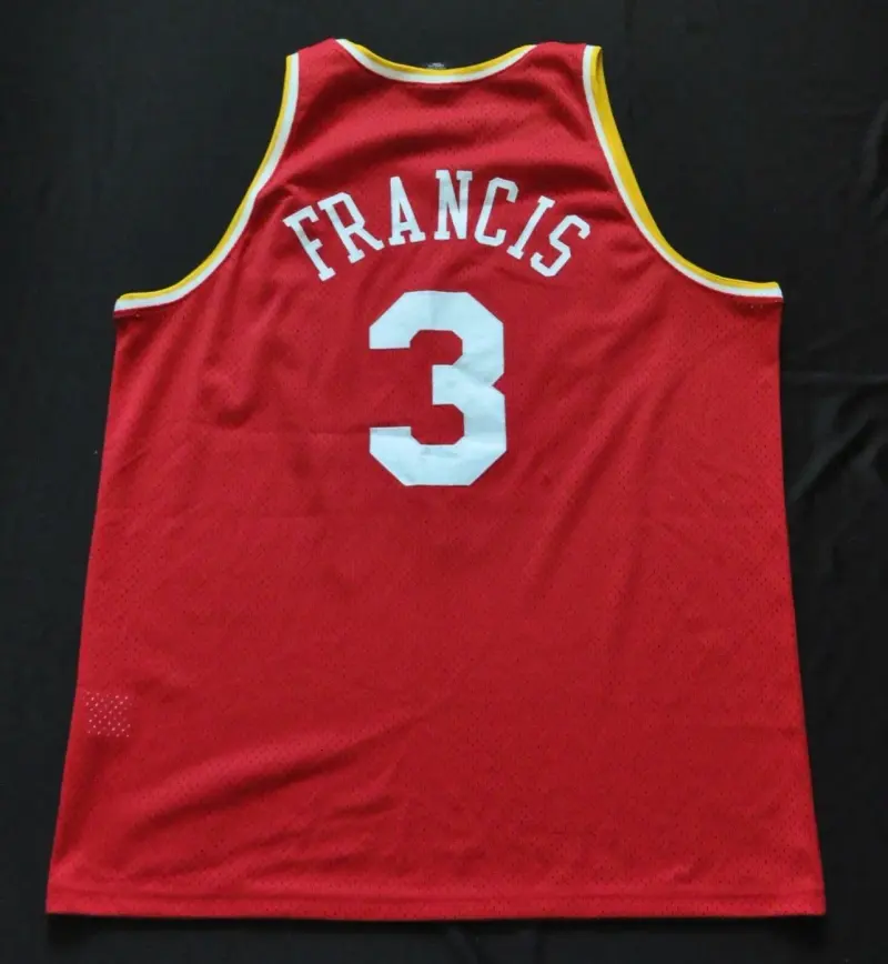 HOUSTON ROCKETS STEVE FRANCIS RED VINTAGE JERSEY