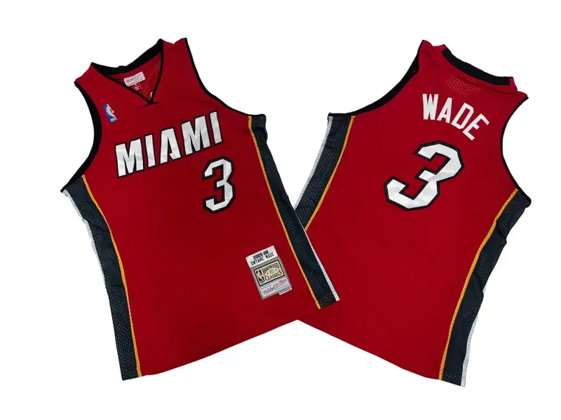 MIAMI HEAT DWYANE WADE RED VINTAGE JERSEY