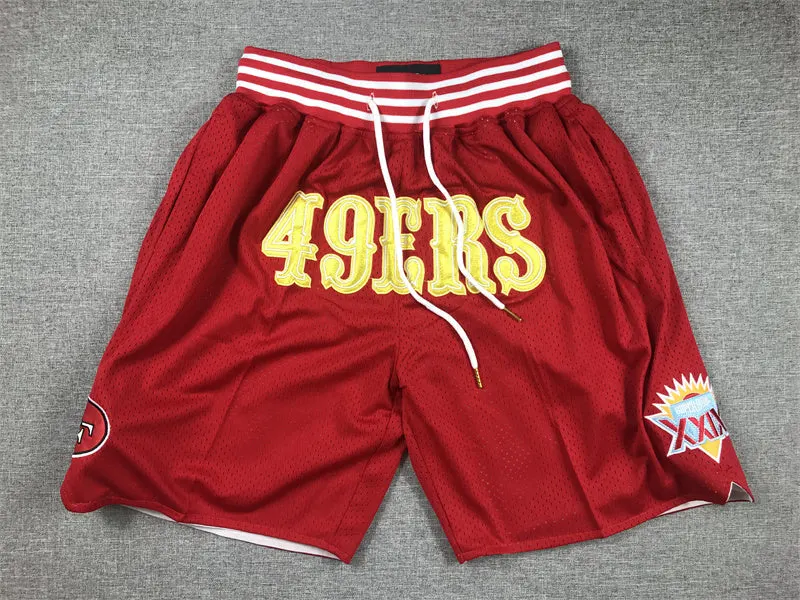 SAN FRANCISCO 49ERS RED SHORTS