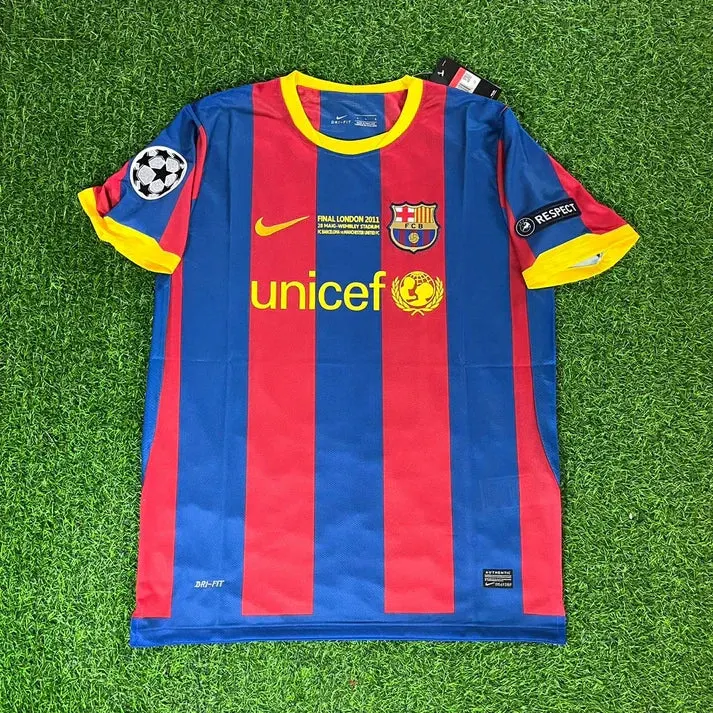 Lionel Messi 10- Barcelona 2011 London Final Jersey