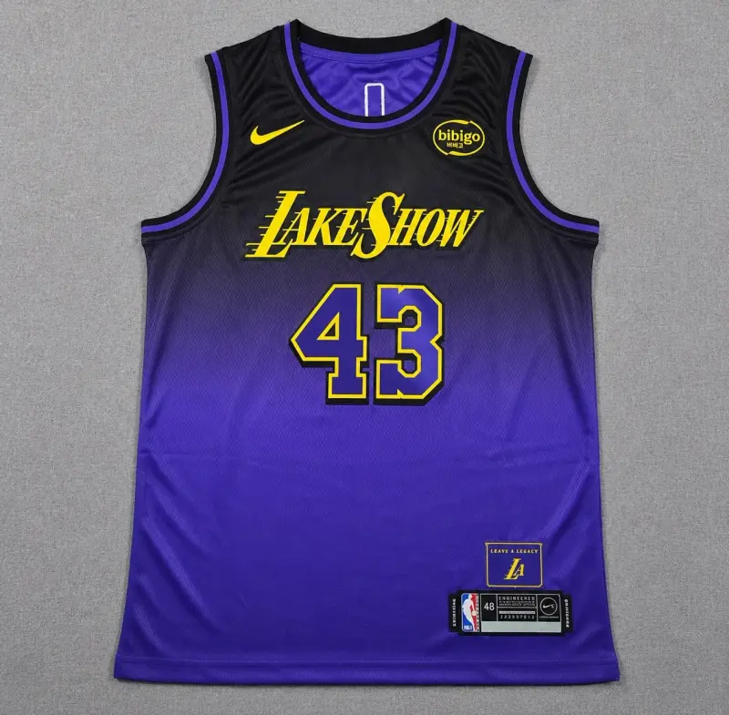LOS ANGELES LAKERS CAMERON CARR PURPLE JERSEY