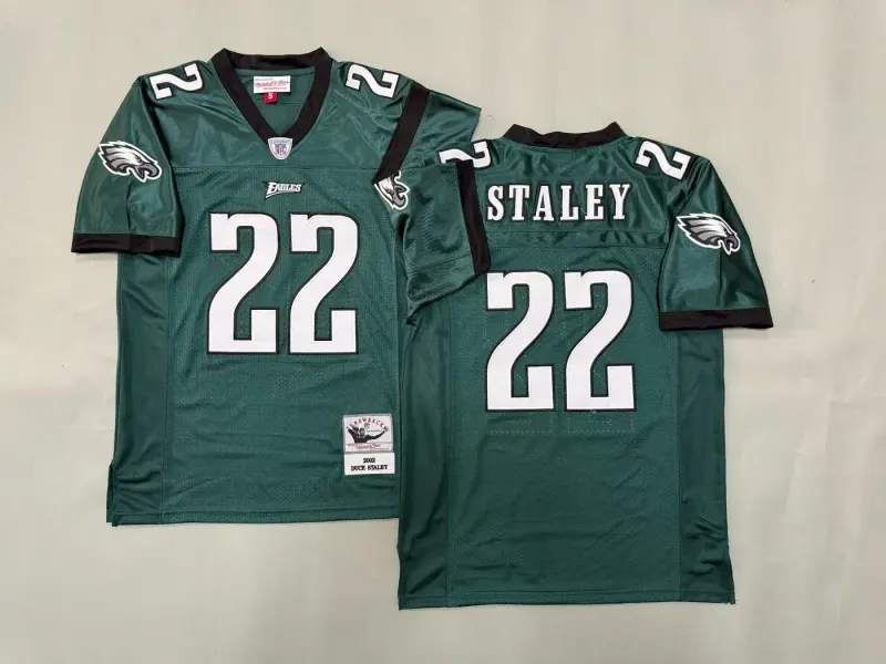 PHILADELPHIA EAGLES DUCE STALEY VINTAGE GREEN JERSEY