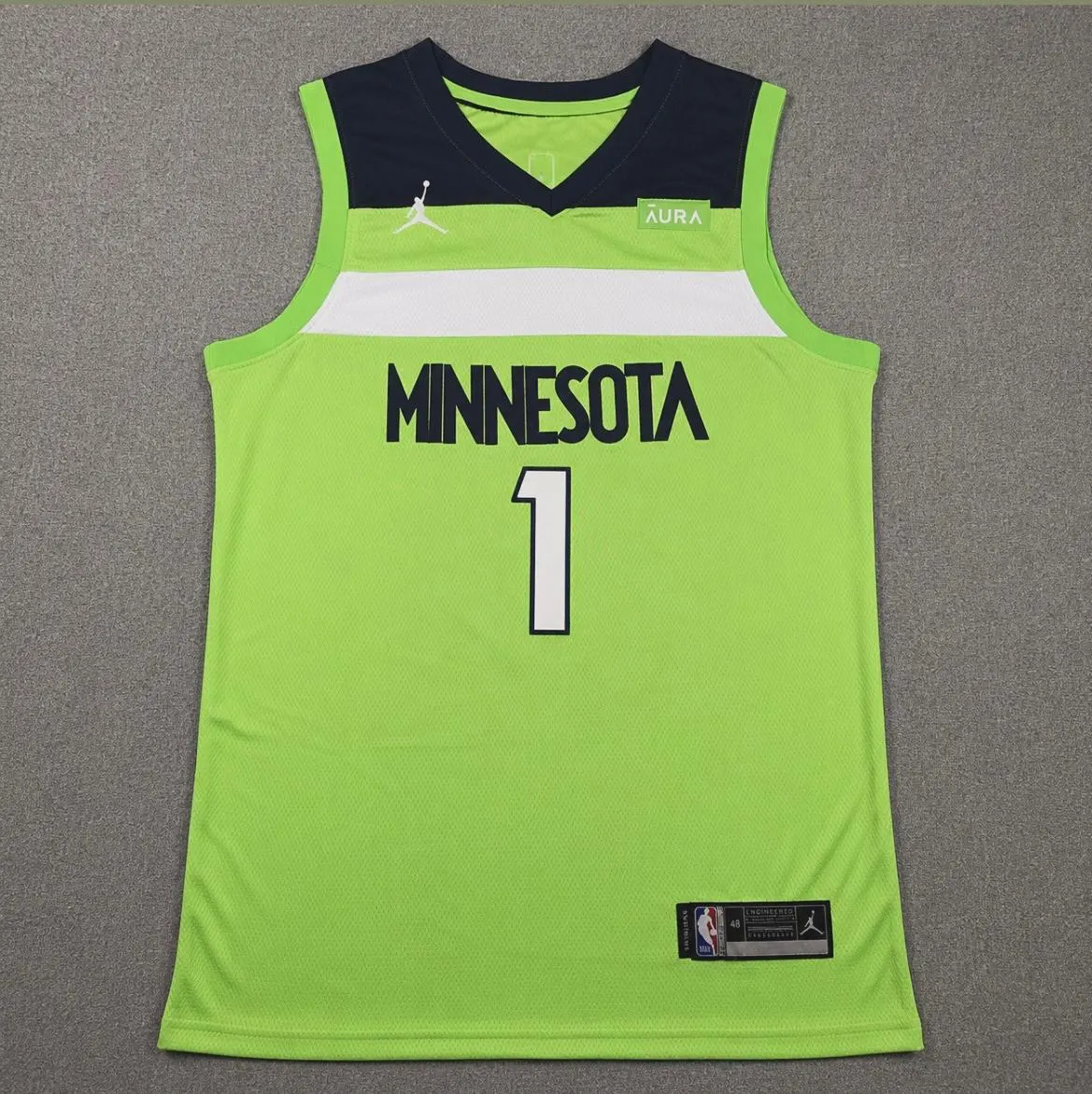 MINNESOTA TIMBERWOLVES LAMELO BALL GREEN JERSEY