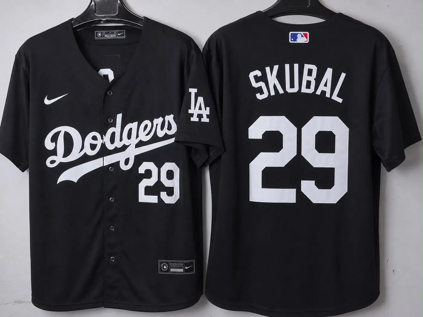 LOS ANGELES DODGERS TARIK SKUBAL BLACK JERSEY