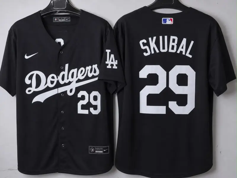 LOS ANGELES DODGERS TARIK SKUBAL BLACK JERSEY