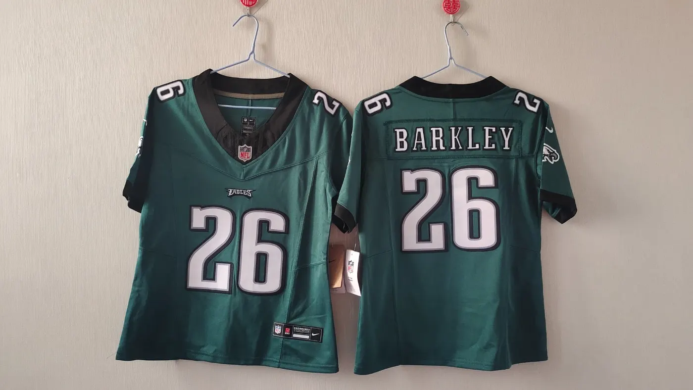 PHILADELPHIA EAGLES SAQUON BARKLEY GREEN JERSEY