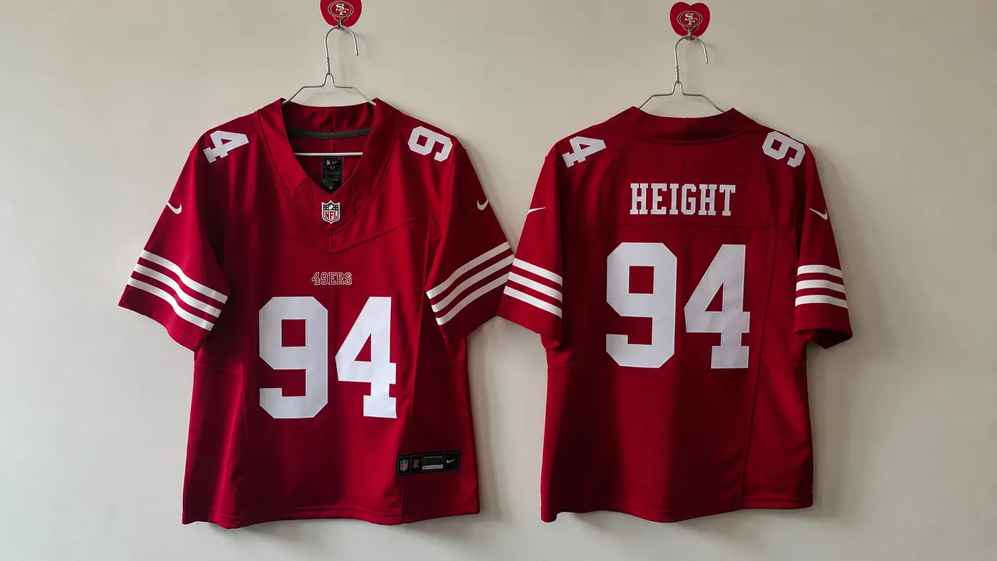 SAN FRANCISCO 49ERS ROMELLO HEIGHTS RED JERSEY