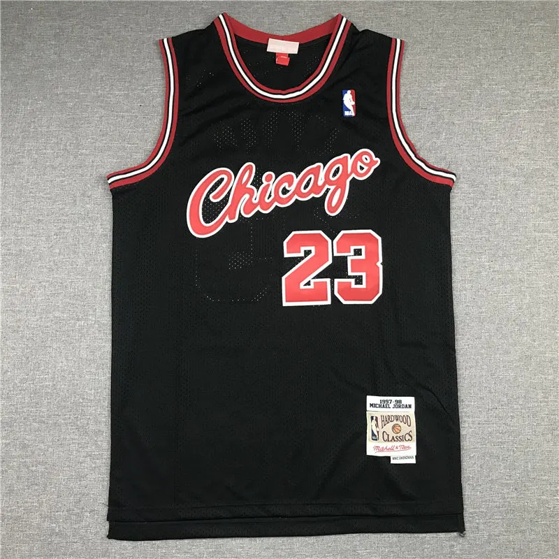 CHICAGO BULLS MICHAEL JORDAN RED BLACK JERSEY