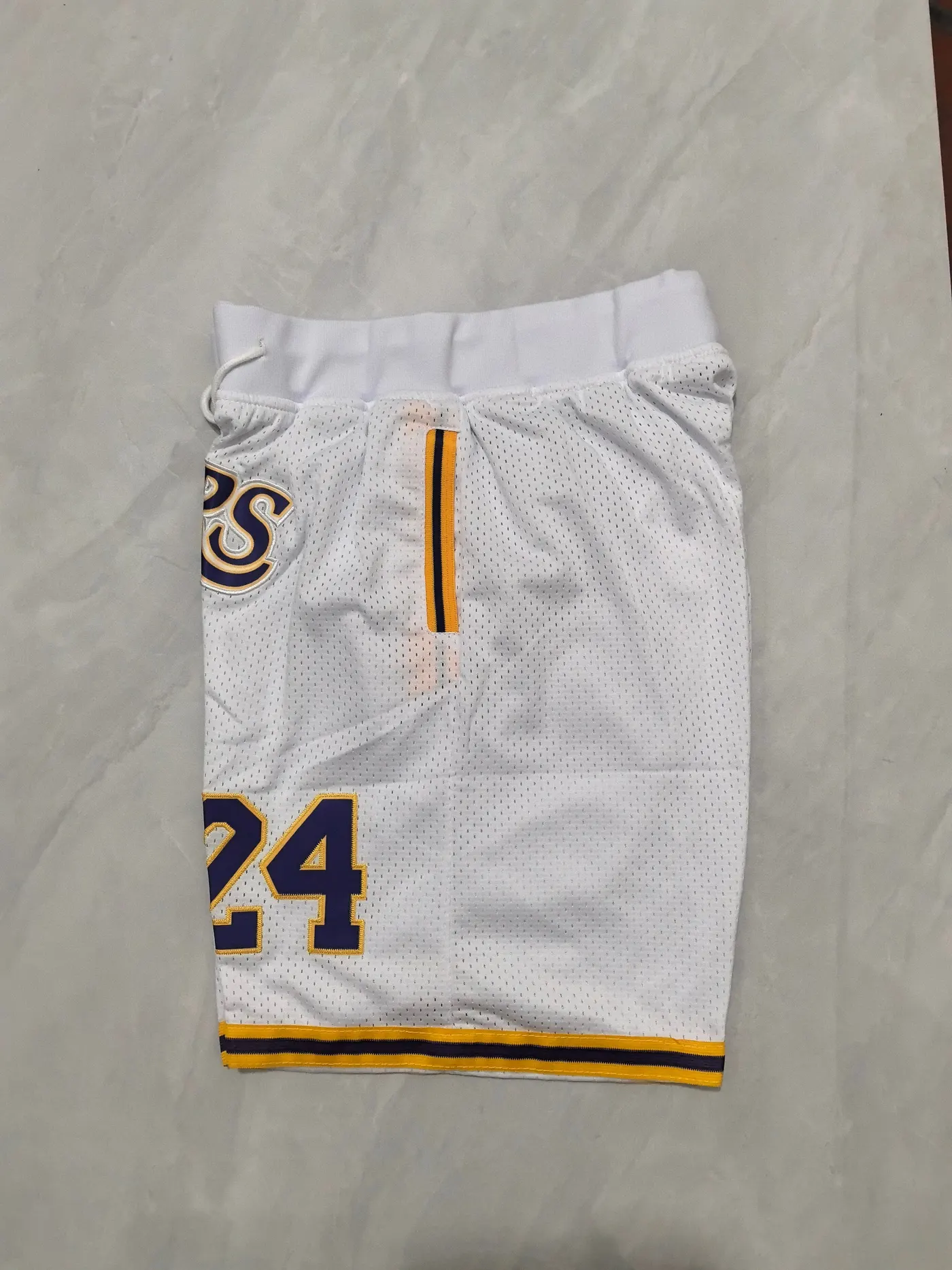 LOS ANGELES LAKERS WHITE SHORTS